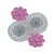 Molde de Silicone Par de Flor Kirbhy 695 - Flexarte - Imagem 1