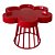 Boleira Floratta Vermelho 25cm - Festplastik - Imagem 1