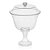 Taça Diamante Com Tampa Cristal 1250ml - Festpastik - Imagem 1