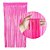 Cortina Metalizada Rosa Neon 1x2m - Partiu Festa - Imagem 1