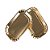 Bandeja Laminada Retangular Ouro 14x9cm 15un - Stalden - Imagem 1
