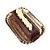 Bandeja Laminada Retangular Ouro 14x9cm 15un - Stalden - Imagem 2