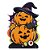 Decoração de Chão Rígida Abóbora Halloween Infantil - Regina - Imagem 1