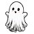 Personagem Decorativo Fantasminha Halloween Infantil - Regina - Imagem 1