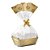 Kit Cesta Laminada Ouro MG 27x18,5x9,5cm - Cromus - Imagem 1