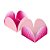 Caixeta Duo Rosa Claro e Pink Metalizado 50un - Regina - Imagem 1