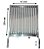 Grelha Argentina Picanheira Inox 430, 45x50, Cabo Madeira coberto Aluminio - Imagem 1