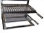 Grill Suspenso Com Grelhas Argentina e grelha  Moeda Caixa Braseiro aço Carbono C/ Borda em Inox - Imagem 5