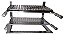 Grill Suspenso Com Grelhas Argentina e grelha  Moeda Caixa Braseiro aço Carbono C/ Borda em Inox - Imagem 6