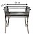 Churrasqueira inox portátil com pé regulável - 60 cm x 30 cm - Imagem 2