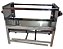 Churrasqueira inox portátil com pé regulável - 60 cm x 30 cm - Imagem 4