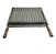 Kit Braseiro Gourmet de Embutir 70x45 com Grill Preto Grelha Argentina e 3 Espetos em Aço Inox - Imagem 11