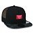 Boné New Era 950 Military Full Branded Aba Reta Preto - Imagem 4