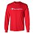Camiseta Manga Longa Champion Script Logo Vermelho - Imagem 1