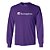 Camiseta Manga Longa Champion Script Logo Roxo - Imagem 1