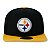Boné New Era Pittsburgh Steelers 950 Classic Team Aba Reta - Imagem 3