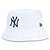 Chapéu Bucket New Era New York Yankees MLB Core Basic Branco - Imagem 1