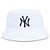 Chapéu Bucket New Era New York Yankees MLB Core Basic Branco - Imagem 3