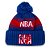Gorro New Era NBA21 Draft Knit One-Time Azul e Vermelho - Imagem 1