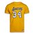 Camiseta M&N Los Angeles Lakers NBA Shaquille O'Neal 34 - Imagem 1