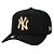 Boné New Era New York Yankees 940 A-Frame Gold on Black - Imagem 1