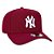 Boné New Era New York Yankees 940 A-Frame White on Cardinal - Imagem 4