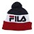 Gorro Fila Unissex Stripes Vermelho Branco Marinho - Imagem 1