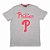 Camiseta Philadelphia Phillies Basic Cinza - New Era - Imagem 1