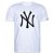 Camiseta New Era New York Yankees Basic Essentials Branco - Imagem 1