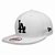 Boné Los Angeles Dodgers strapback Black on White MLB - New Era - Imagem 1