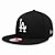 Boné Los Angeles Dodgers strapback White on Black MLB - New Era - Imagem 1