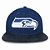 Boné Seattle Seahawks 950 Snapback Leather Check - New Era - Imagem 3