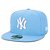 Boné New Era 5950 New York Yankees Aba Reta Azul Claro - Imagem 1