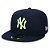 Boné New Era 5950 New York Yankees Aba Reta Azul Marinho - Imagem 1
