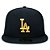 Boné New Era 5950 Los Angeles Dodgers Aba Reta Preto - Imagem 3