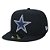 Boné New Era 5950 Dallas Cowboys Aba Reta Preto - Imagem 1