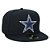 Boné New Era 5950 Dallas Cowboys Aba Reta Preto - Imagem 4