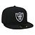 Boné New Era Las Vegas Raiders 5950 Core Preto - Imagem 4