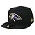Boné New Era Baltimore Ravens 5950 Core Preto - Imagem 1