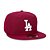 Boné New Era Los Angeles Dodgers 5950 MLB Bordô - Imagem 4