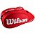 Raqueteira Wilson Tour X6 Vermelho - Imagem 1