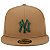 Boné New Era 5950 Fechado New York Yankees MLB Kaki - Imagem 3