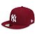 Boné New York Yankees 5950 White on Cardinal Fechado - New Era - Imagem 1