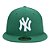 Boné New Era 5950 New York Yankees Aba Reta Verde - Imagem 3