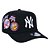 Boné New Era 940 A-Frame New York Yankees Logo Preto - Imagem 4