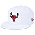 Boné New Era 5950 Core NBA Chicago Bulls Fechado Branco - Imagem 1