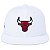 Boné New Era 5950 Core NBA Chicago Bulls Fechado Branco - Imagem 3