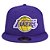 Boné New Era 5950 Los Angeles Lakers Aba Reta Roxo - Imagem 3