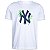 Camiseta New Era New York Yankees MLB Rooted Nature Branco - Imagem 1
