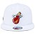 Boné New Era 950 Miami Heat NBA Aba Reta City Edition Branco - Imagem 5